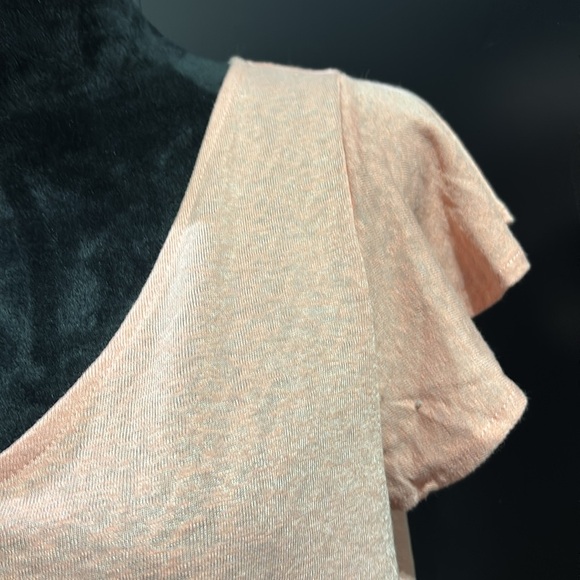 LOFT Peplum Waist,Ruffle sleeve,v-neck,lightweight summer/spring pullover - Picture 2 of 9